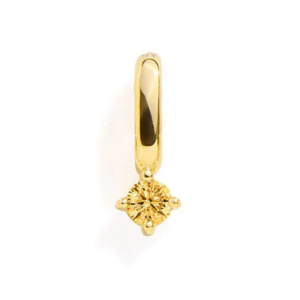 YELLOW TOPAZ CHARM - GOLD