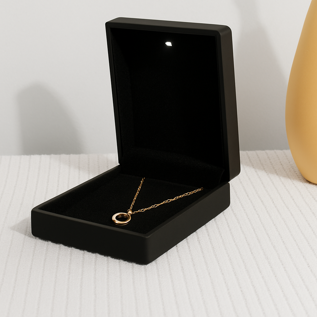 Personalized Circle Photo Projection Necklace