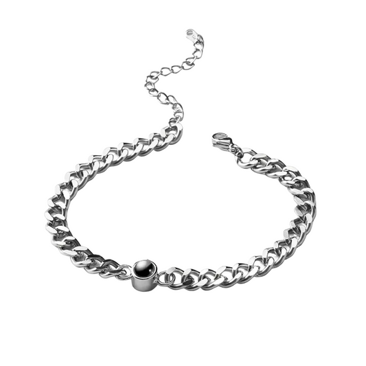 Personalized Photo Projection Chain Bracelet