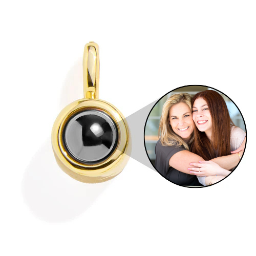 Personalized Circle Photo Charm