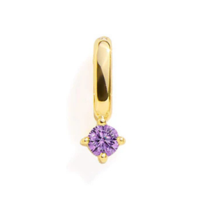AMETHYST CHARM - GOLD