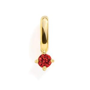 GARNET CHARM - GOLD
