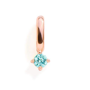 SAPPHIRE CHARM - ROSE GOLD