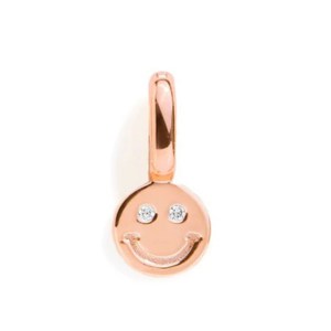 SMILEY FACE CHARM - ROSE GOLD