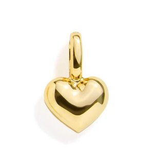 PUFFY HEART CHARM - GOLD