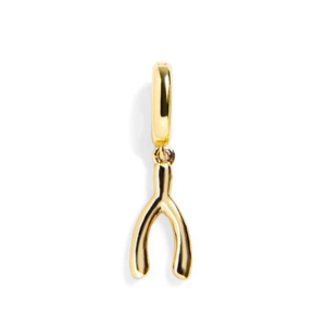 WISHBONE CHARM - GOLD