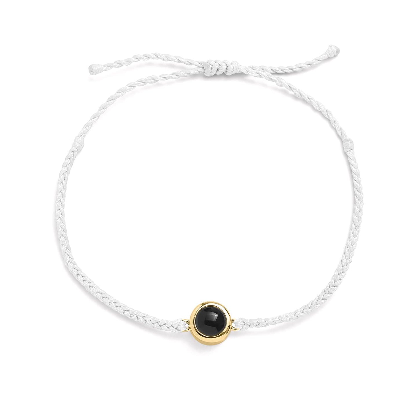 Wool-Accented Personalized Photo Bracelet