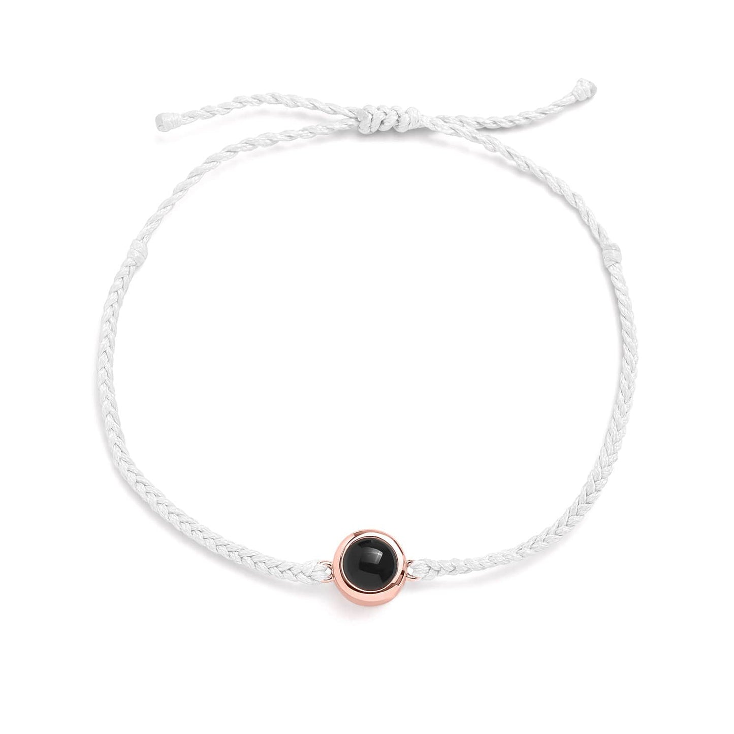 Wool-Accented Personalized Photo Bracelet