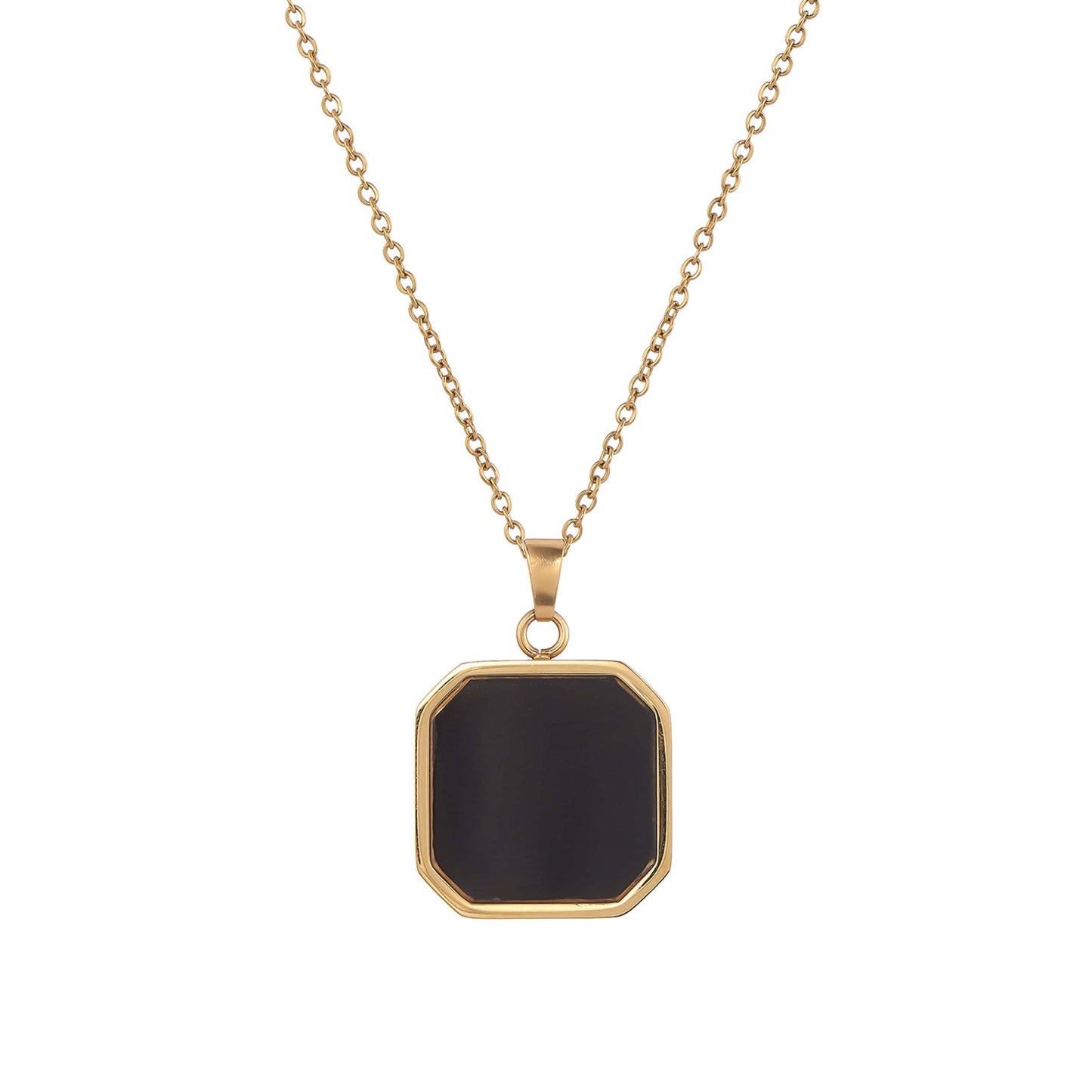Unique Heat-Activated Memory Necklace in Black Onyx