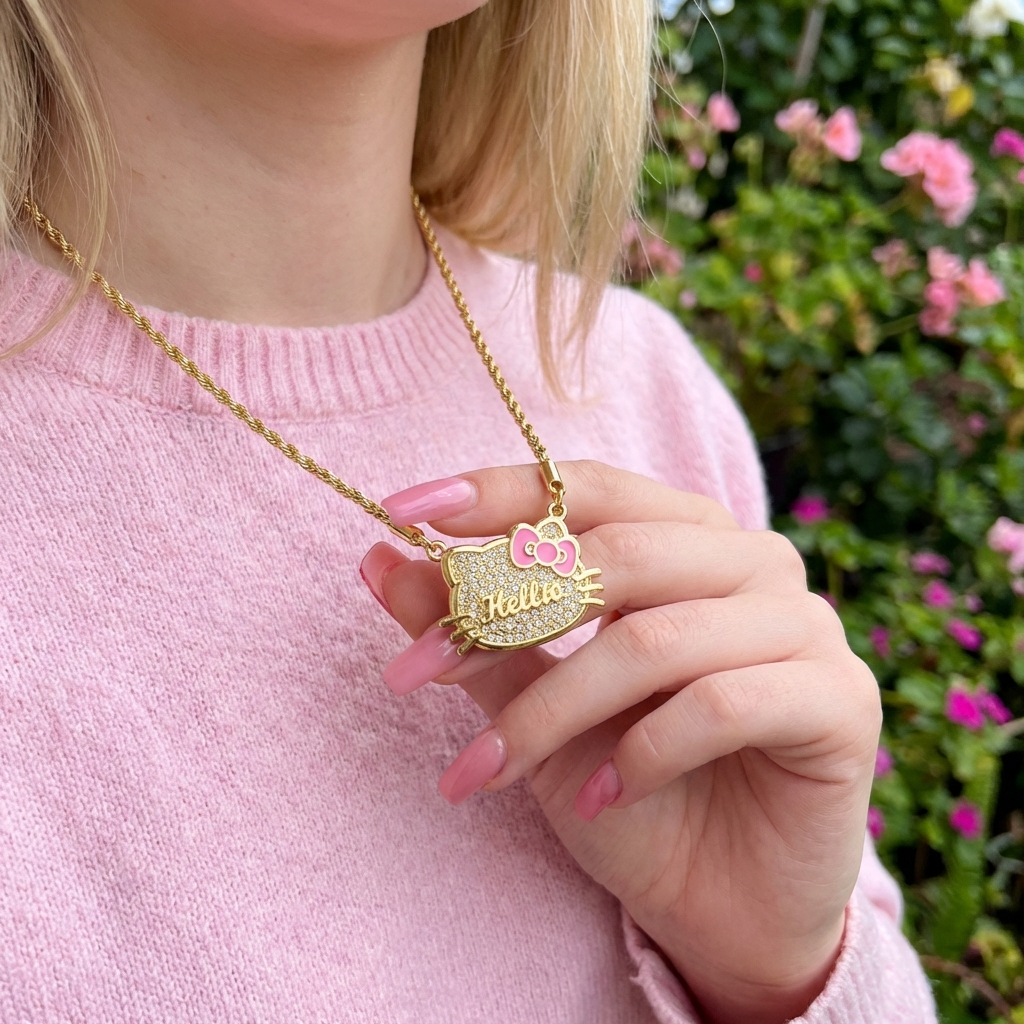 Bling Out Hk Name Necklace