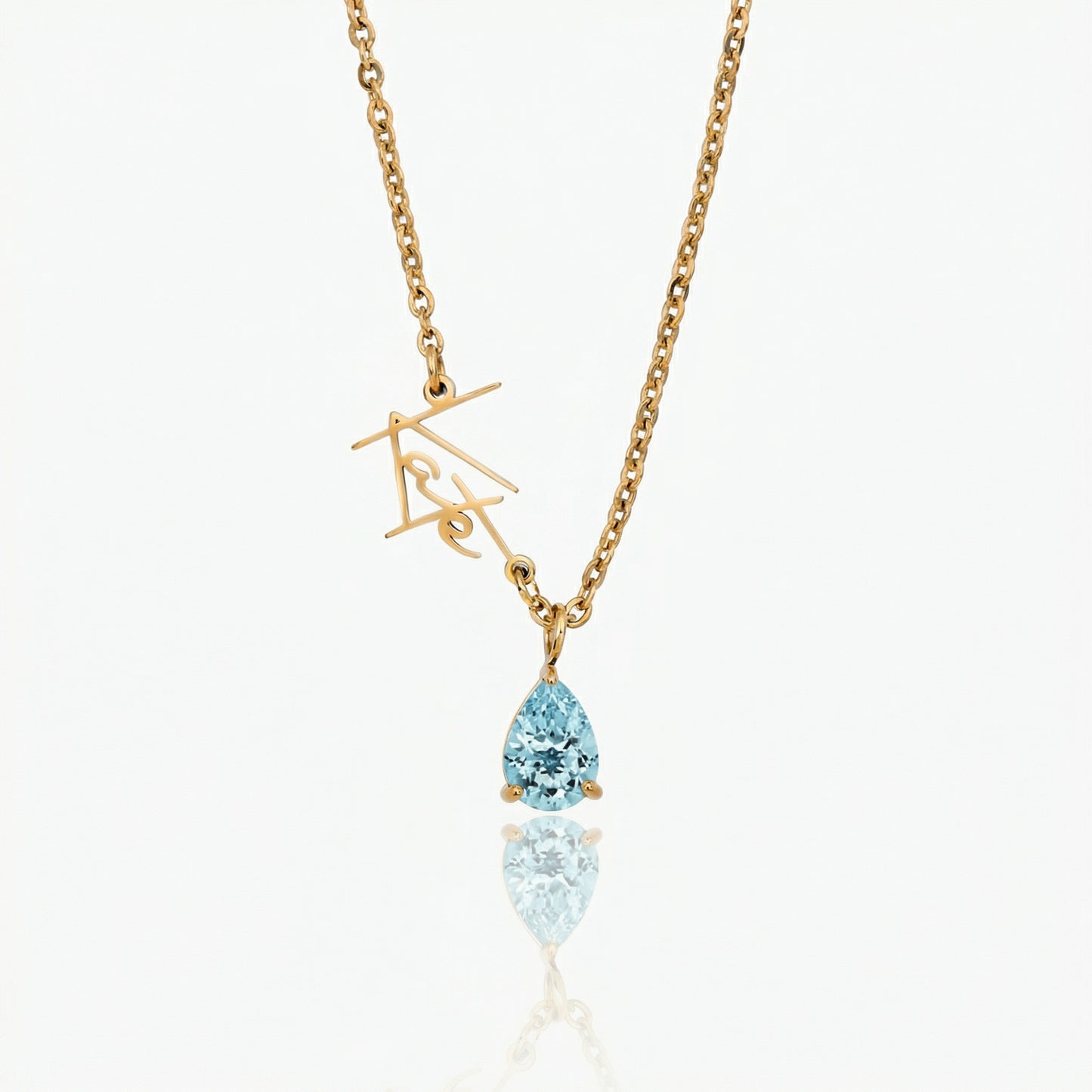 Signature Name and Birthstone Necklace
