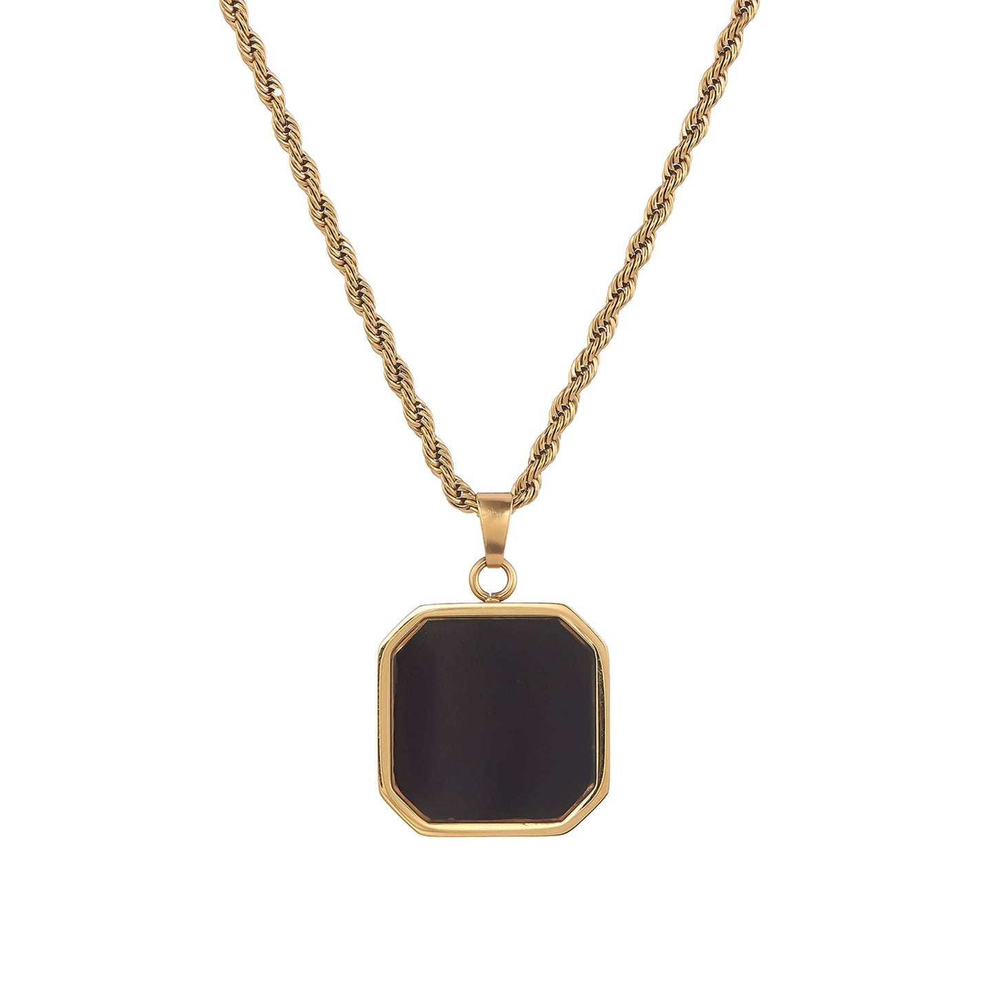 Unique Heat-Activated Memory Necklace in Black Onyx