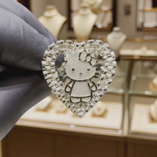 HK HEART ROLEX RING