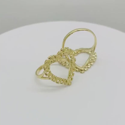 DMND Open HEART ROLEX RING