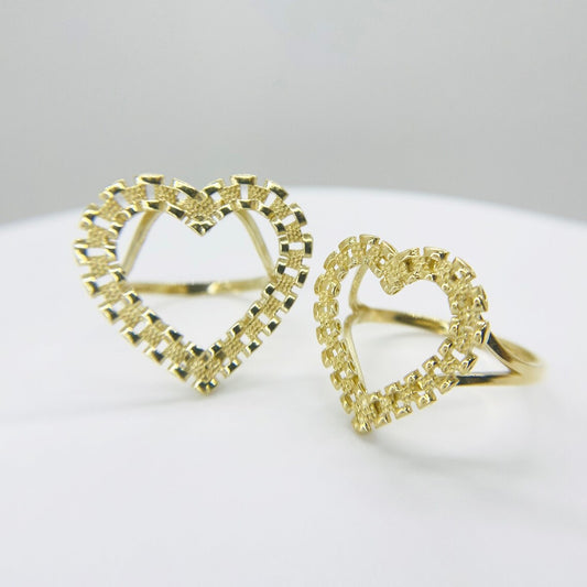DMND Open HEART ROLEX RING