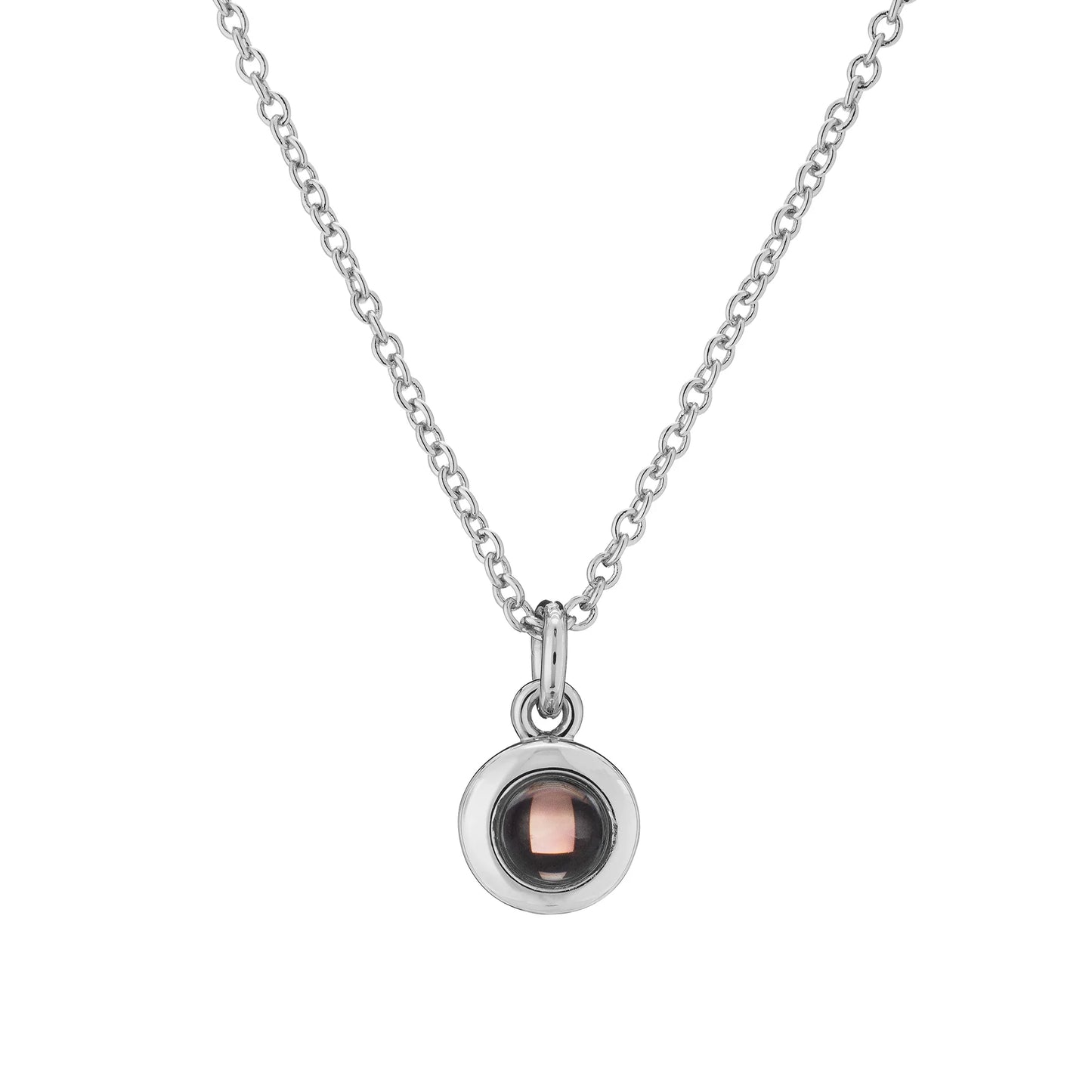 Personalized Circle Photo Projection Necklace
